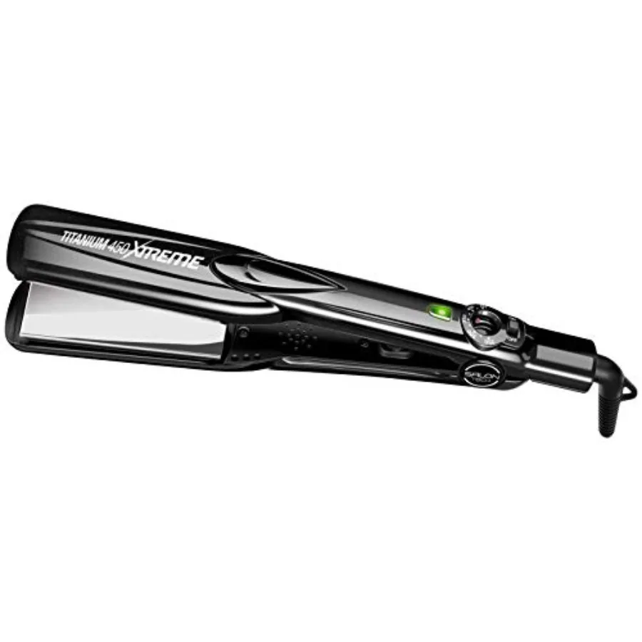 Plancha de Titanio SALON TECH Titanium Xtreme de 1.5 Pulgadas - Plancha de Titanio 450 Perfecta para Tratamientos Activados por Calor, Profesional