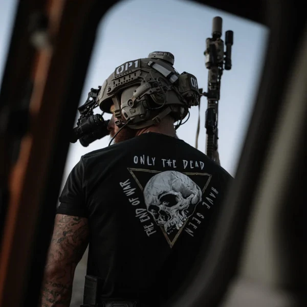 Camiseta de lujo para hombre y mujer de la marca Only The Dead, estilo militar, táctica, para deportes al aire libre y ocio.