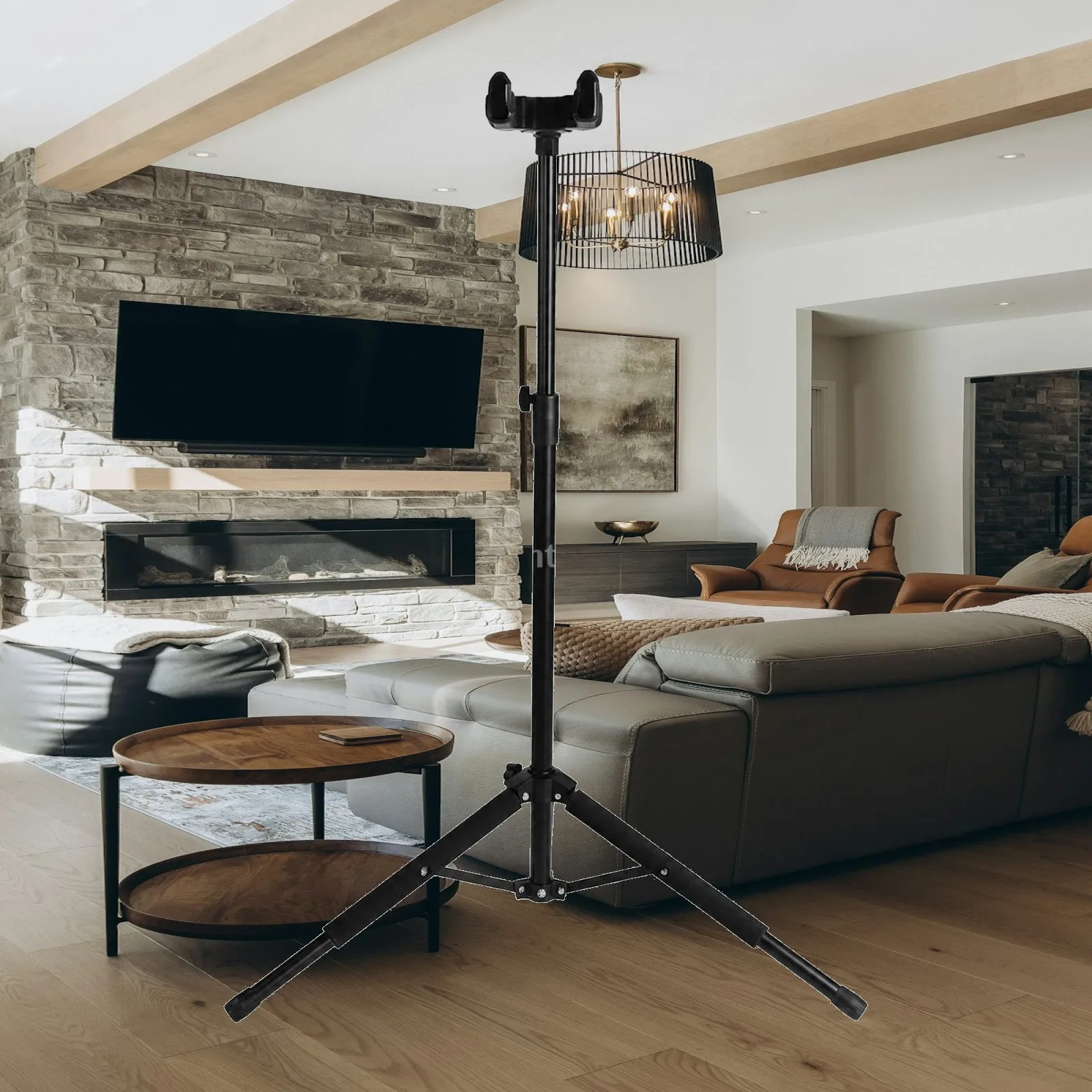 Guitar Stand with Gravity Lock Portable Tripod Guitar Stand Space-Saving Non-Slip for Guitarists, Home Studio, Stage