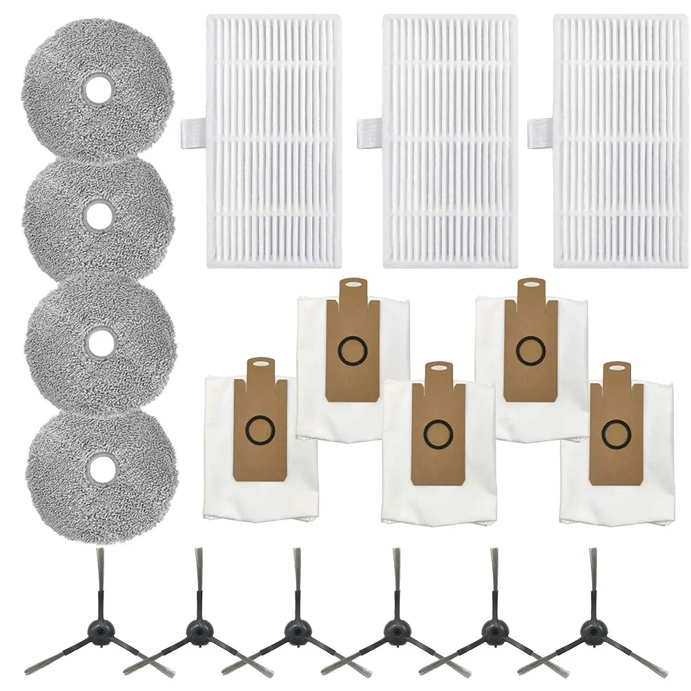 Imagem -02 - Desempenho de Limpeza Eficaz com Filtro de Escova Lateral Esfregão Bolsa de pó para U200 Pro para Edison Plus U250 U290