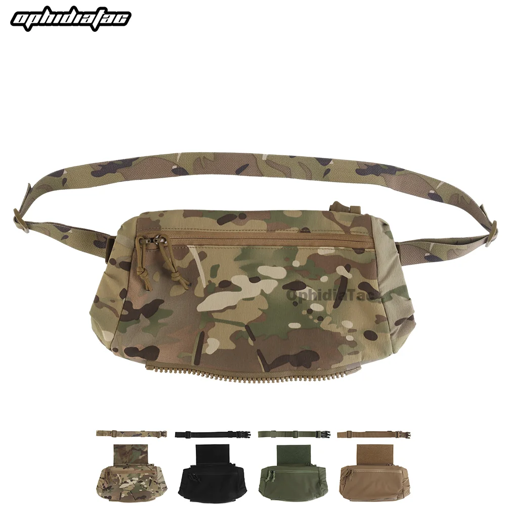 OphidianTac Multifunctional Outdoor Hand Warmer Bag Hunting Vest V5 FCPC KZ JPC Plate Carrier Abdominal Drop Pouch Waist Pack