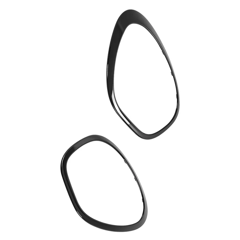 AB61-For Mini Cooper Countryman R60 2011- 2016 مجموعة حواف المصباح الأمامي 2X باللون الأسود 51139812899 51139812900 #2