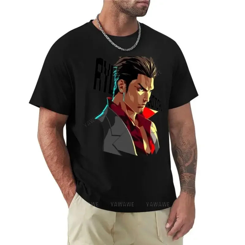 fashion heavyweight vintage Summer Round Ryu Ga gotoku Yakuza kazuma kiryu t-shirt T-Shirt plus size for a boy Men's t-shirts