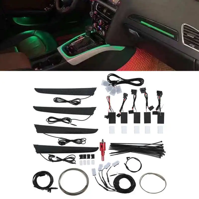 1 Set Car Best Interior Upgrades 21 Color LED Ambient Lighting Kits MMI Controller Replacement for Audi Q5 8R 2009-2017