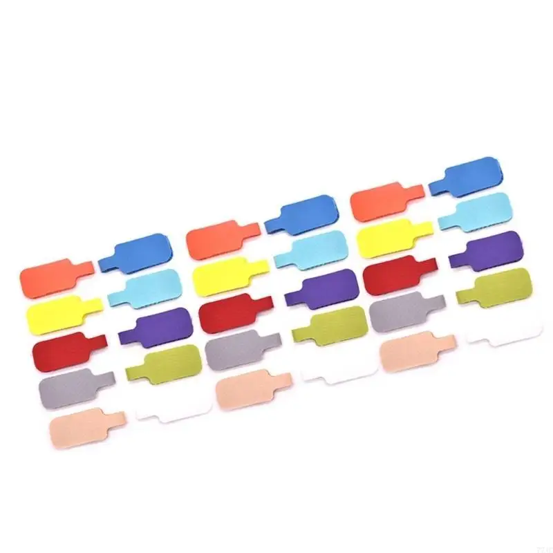 Color Coded Sticker Cable Labels for Industrial Panels Networks Easy Peeling 77JC
