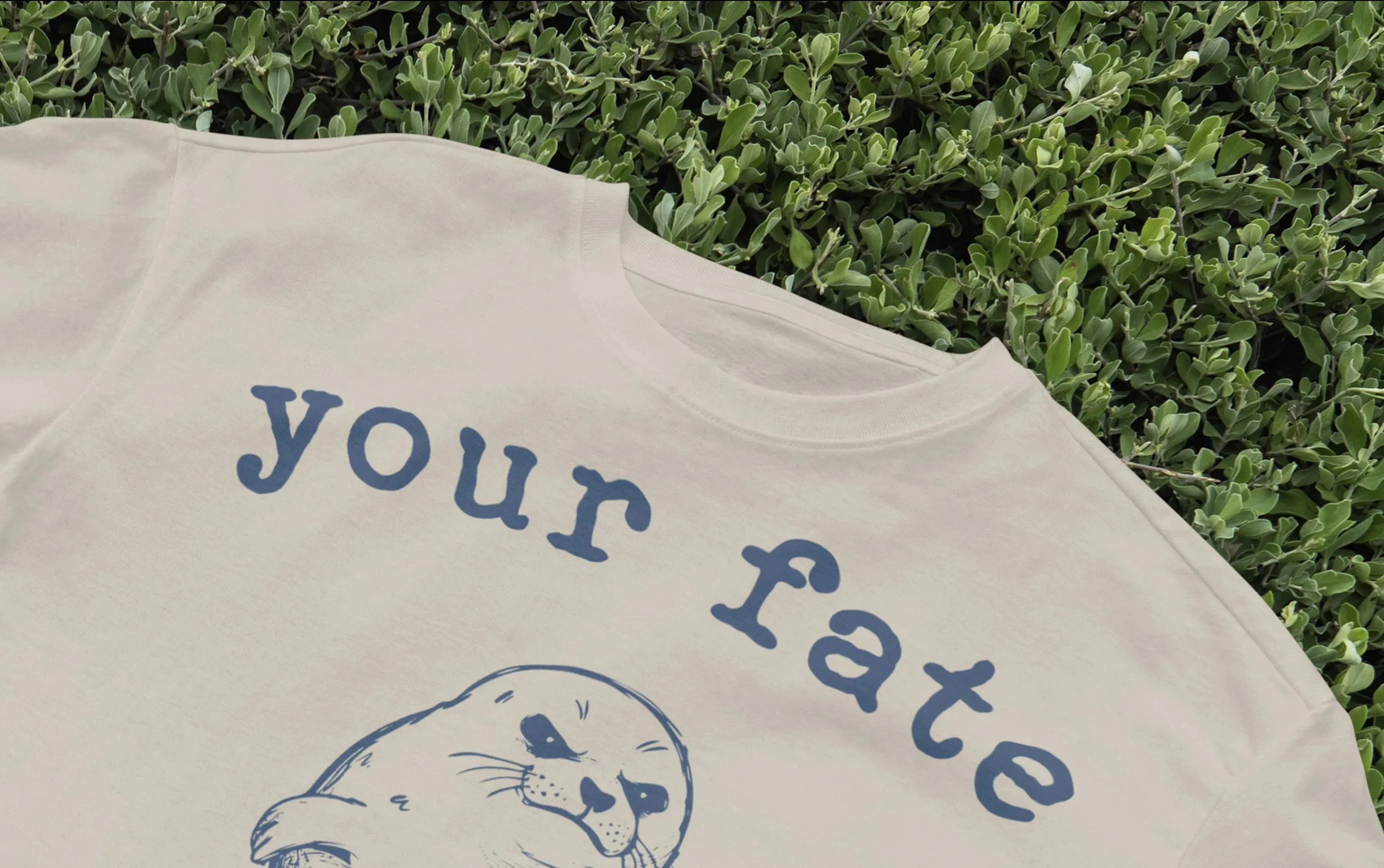 Your Fate Is Sealed T-Shirt, Funny Seal Graphic T-Shirt, Retro Animal Shirt, Vintage Style, Quirky Marine Animal Design