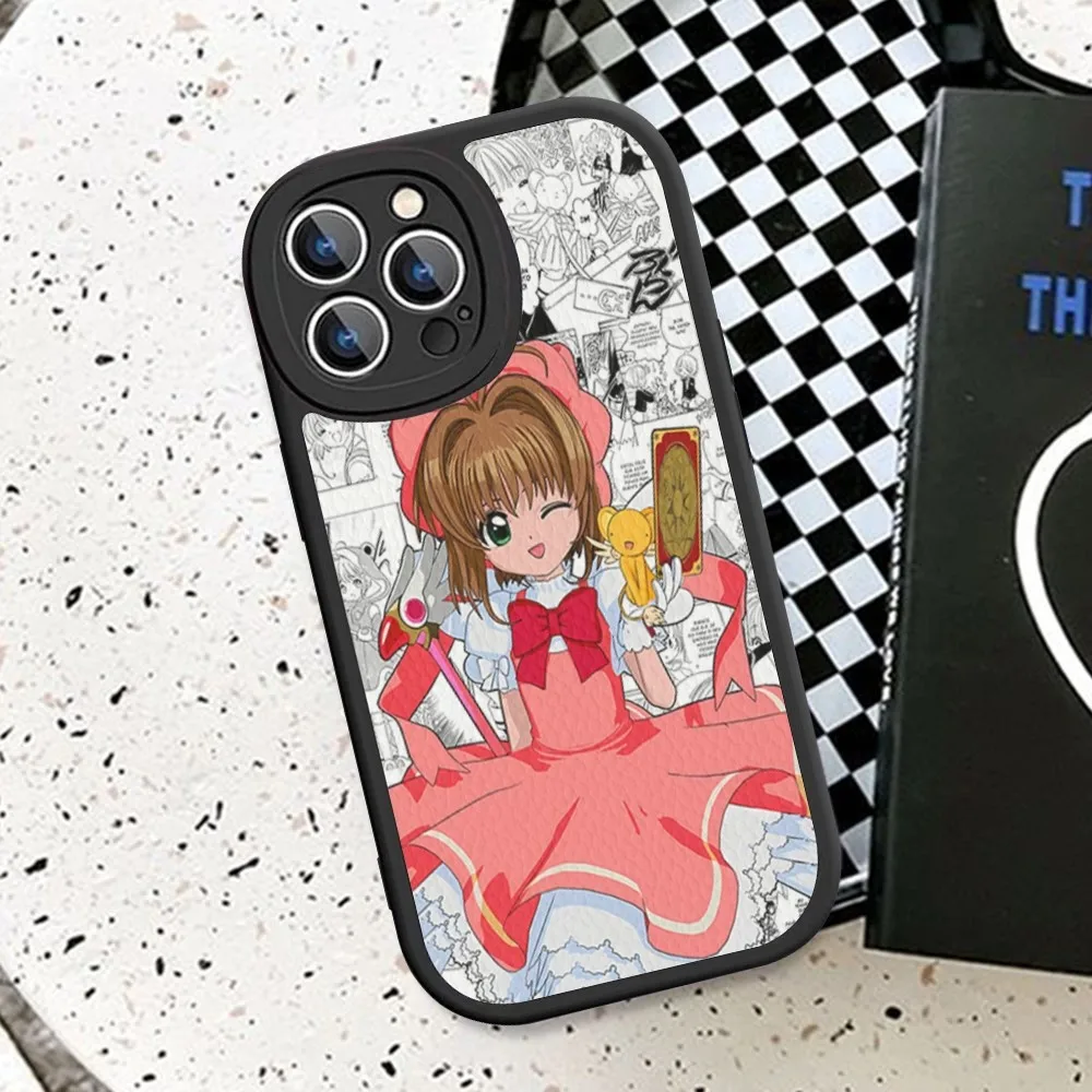 CardCaptor Sakura Anime Phone Case Hard Leather For IPhone 14 13 12 Mini 11 14 Pro Max Xs X Xr 7 8 Plus Fundas