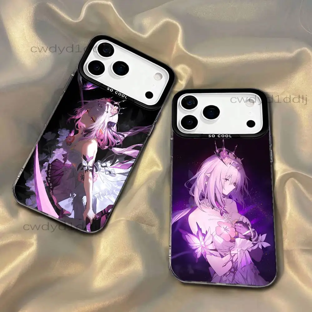 

Castorice H-Honkai Star Rail HSR For iPhone 17,16,15,14,13,12,X,8,Pro,Max,Plus,SE4,Air,Mini Black IMD Matte Case