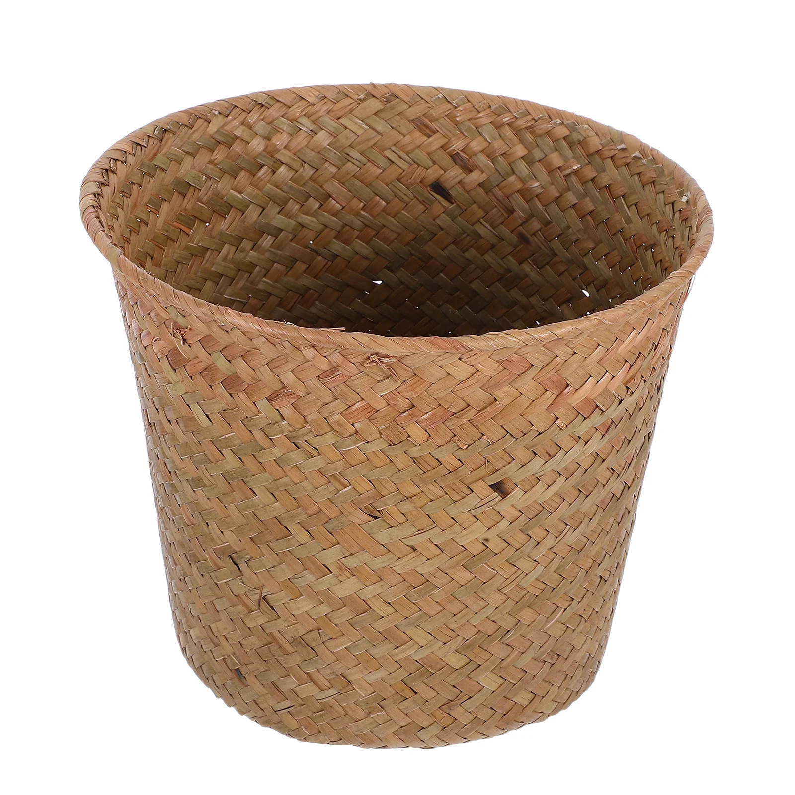 

Seagrass Woven Basket Organizer For Bathroom Bedroom Plant Pot Container Sundries Waste Paper Household Multi-Functional