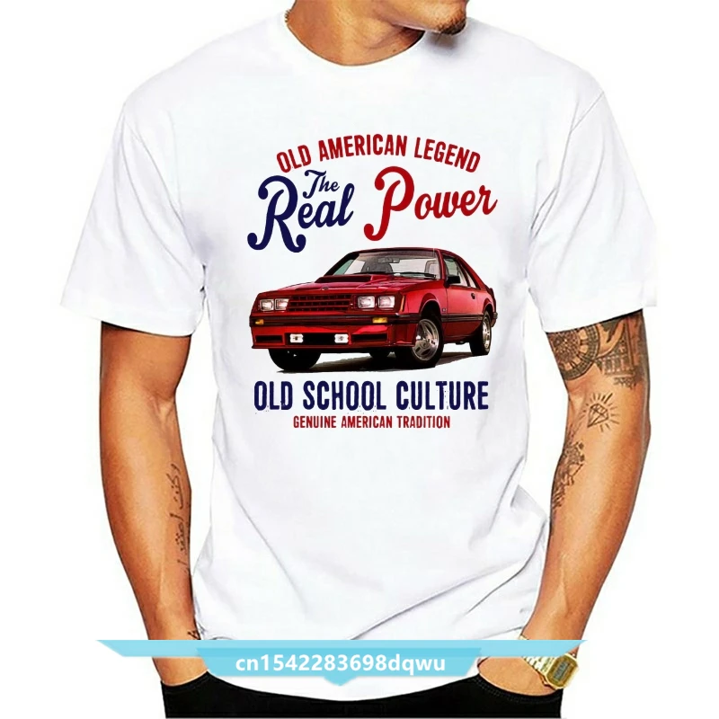 

Hot New 2021 Summer T Shirts Fashion Retro Fashion O-Neck Casual Tees VINTAGE AMERICAN CAR MUSTANG GT Cotton T Shirt