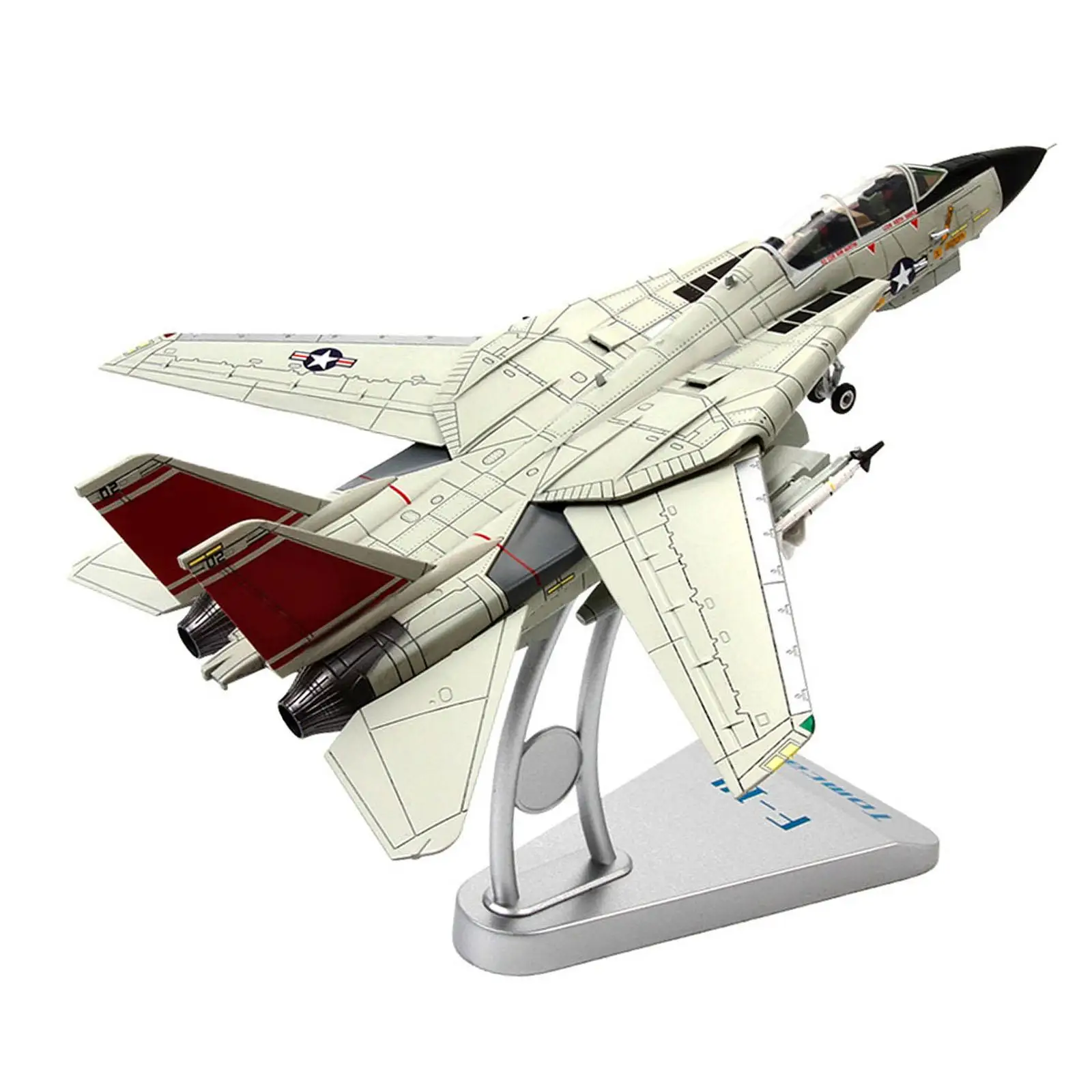 1/72 Scale F-14A Plane Model Aircraft Model F-14A Fighter Model for Table