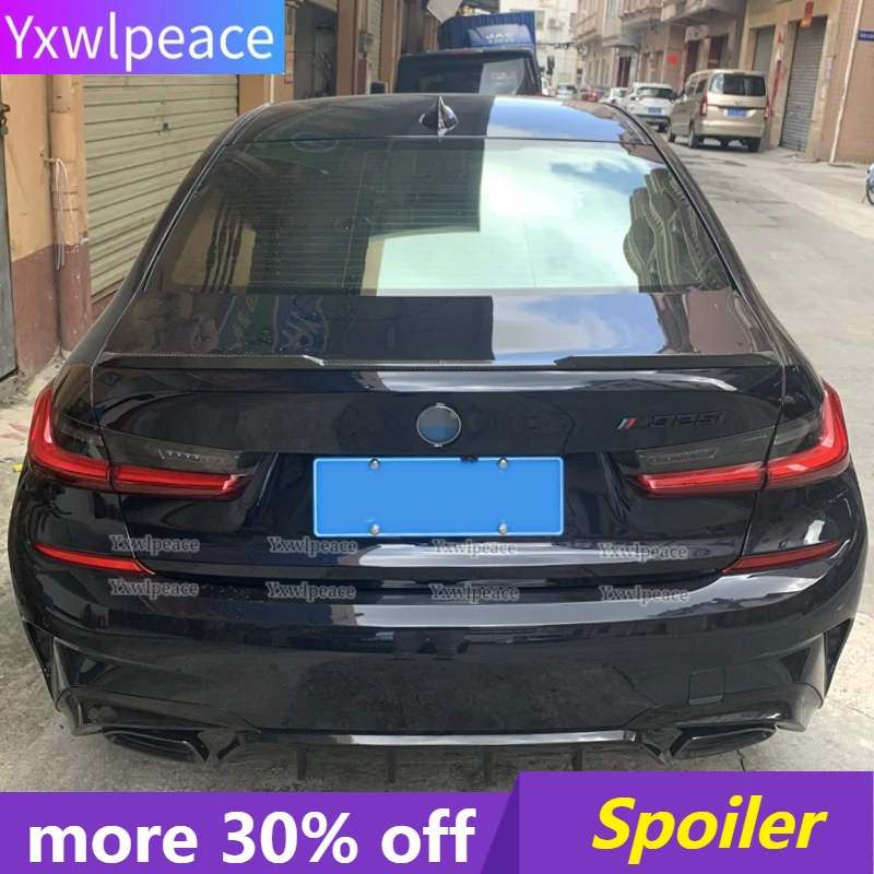 

For BMW G20 G28 Spoiler New 3Series 320i 325i 328i 2019 - 2022 ABS Plastic M3 Style Rear Trunk Lip Spoiler Wing