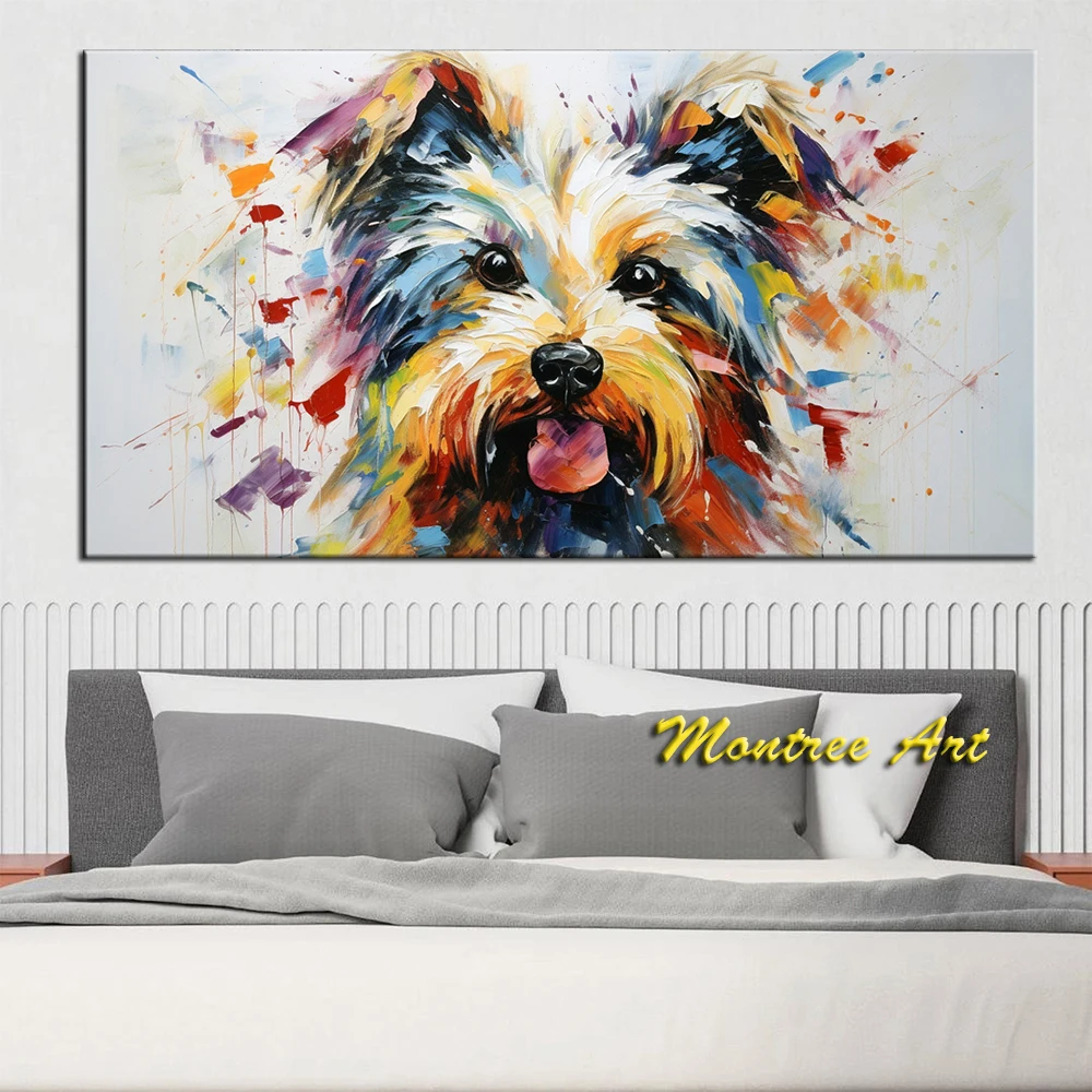 Hand Painted Oil Paintings Oil Painting on Canvas Abstract Modern Contemporary Pallet Knife Wall Art Home Decor Handmade Animal