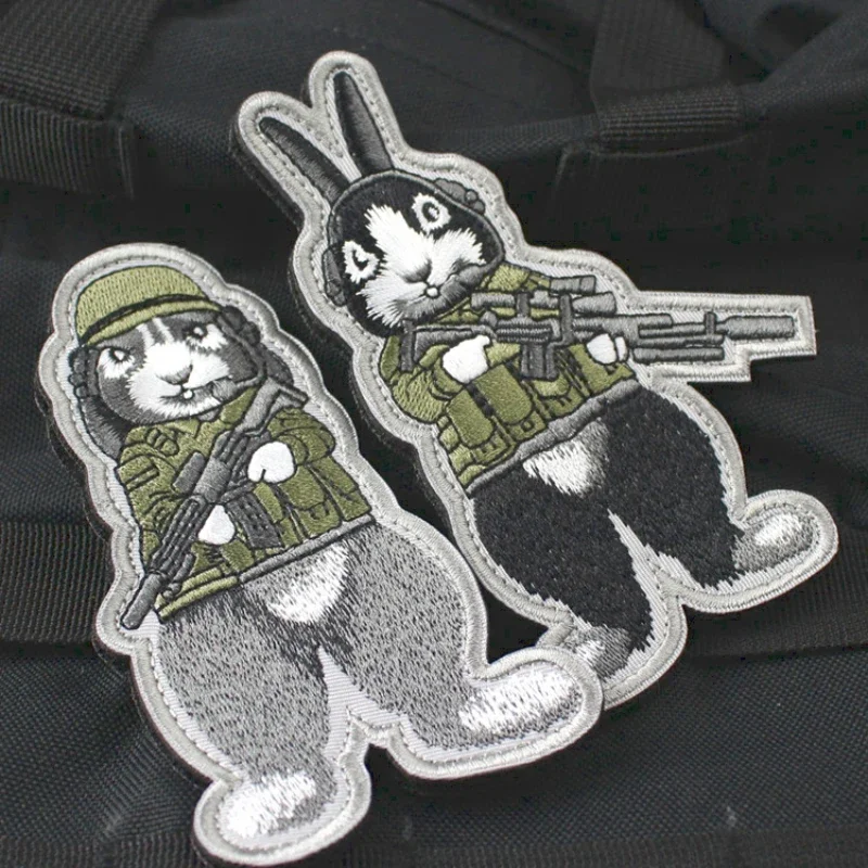 1PCS Cat Ship One Tactical Badge Patchpotasky Fully Embroidered Wearing Arm Badge Morale Patch Outdoor Bag Badge