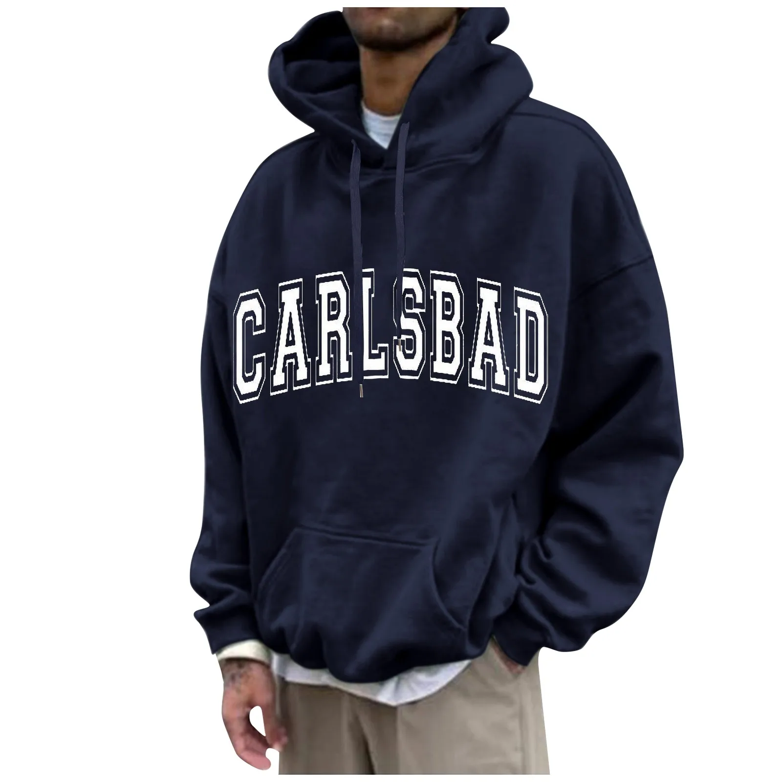 Carlsbad Hoodies Herenmode Harajuku Pullover Casual Sweatshirts Met Lange Mouwen En Lange Mouwen Sudaderas Худи Оверсайз