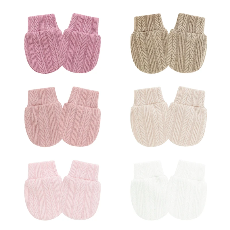 3 Paar Neugeborenen-Handschuhe, Jacquard, kratzfest, Säuglingshandschuhe, Baumwolle, Geschenk für Neugeborene, Baby-Handschuhe, Kinderpflege, Kleinkind-Zubehör – Detail 3
