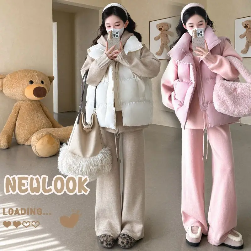 abbigliamento-premaman-autunno-inverno-set-due-pezzi-con-gilet-e-felpa-con-cappuccio-stile-raffinato-per-future-mamme