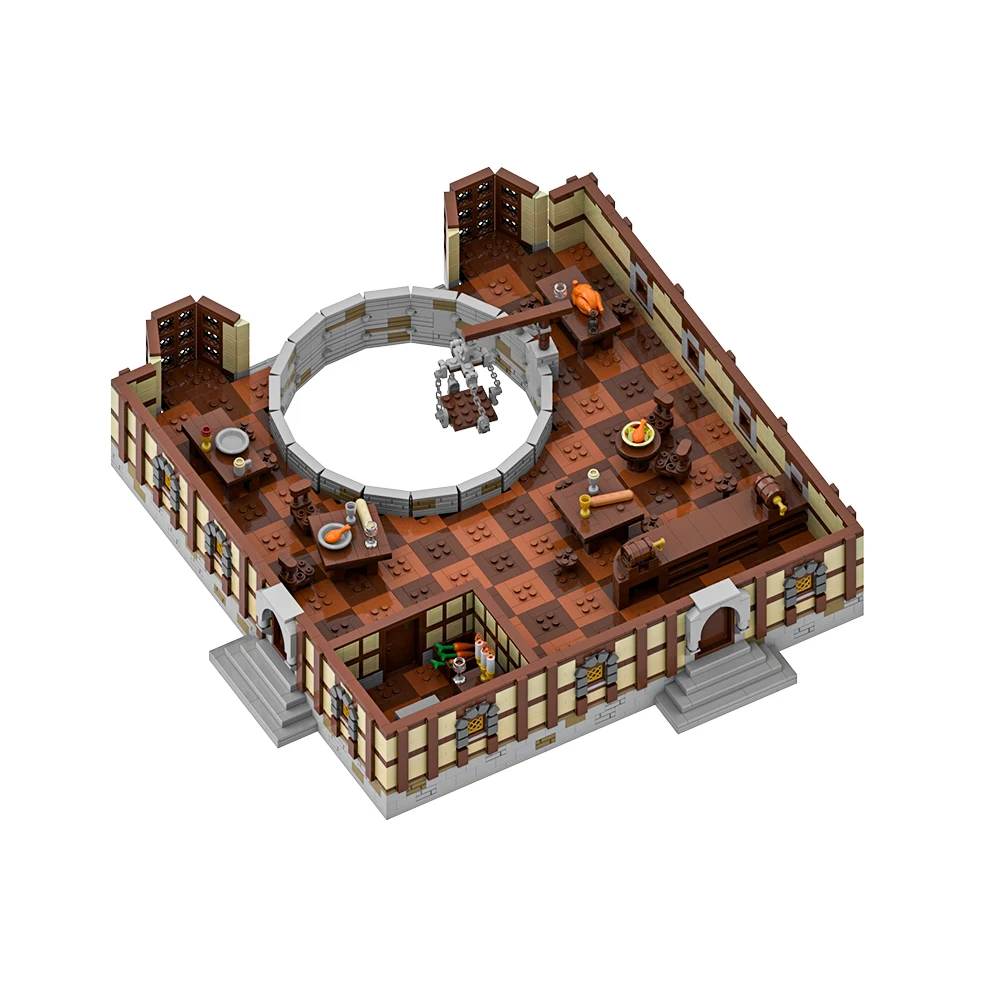 MOC – blocs de construction de modèle du portail de Yawning, jeu de société, donjons, portail de Yawning, hôtel, Architecture créative, briques, jouet cadeau