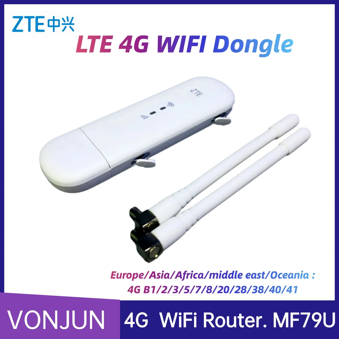 Unlocked ZTE MF79U Mobile WIFI Original 4G LTE USB Modem  Portable Hotspot Sim Card Router