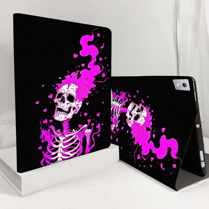 

Cartoon Skull Heart Hands Case For Lenovo Pad Legion Xiaoxin Tab Y700 K10 M10 P11 3rd Pro GT Plus Gen 5G Tablet