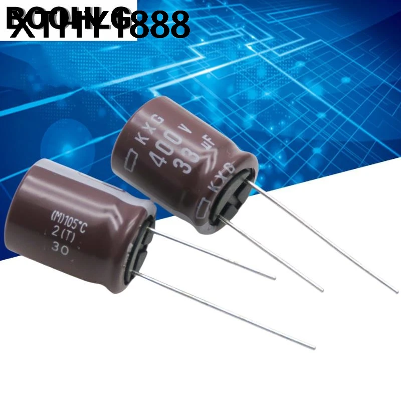 5PCS 33UF 400V NCC Black Diamond Capacitor 400V 33UF 16X20 KXG High Frequency Low Resistance