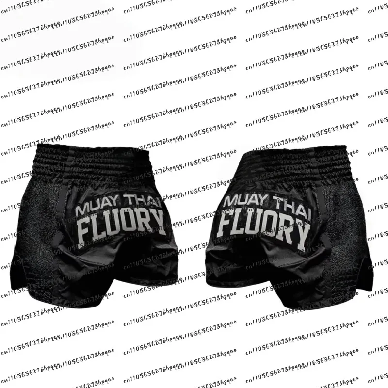 

2026 Muay Thai Shorts Men's Breathable Boxing Trunks MMA Kickboxing Training Pants Elastic Waist Combat Fight Competition Gear