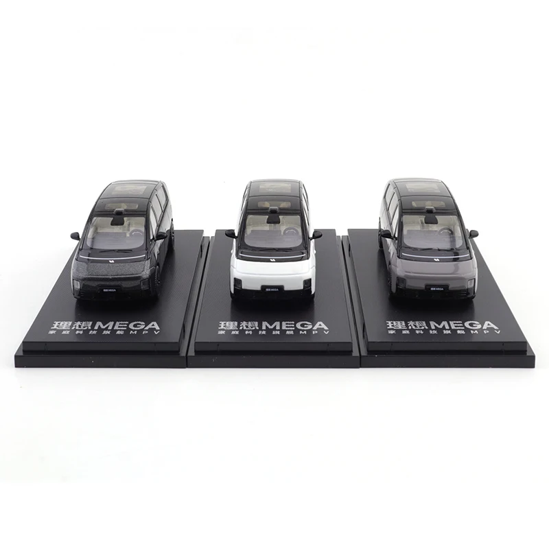 Li Auto MEGA 1/64 Car Alloy Motor Vehicle Diecast Metal Model Kids Toys for Boys Friends Gifts Collect Ornaments