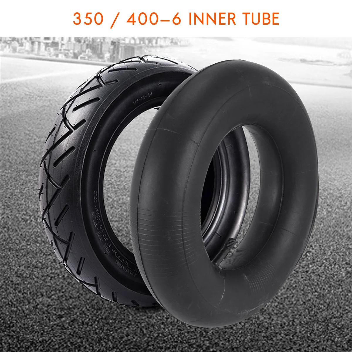 3.50 / 4.00-6 Tire Tube Inner Tube Tire Wheel 350 / 400-6 Innertube mini moto Rubber Valve 6