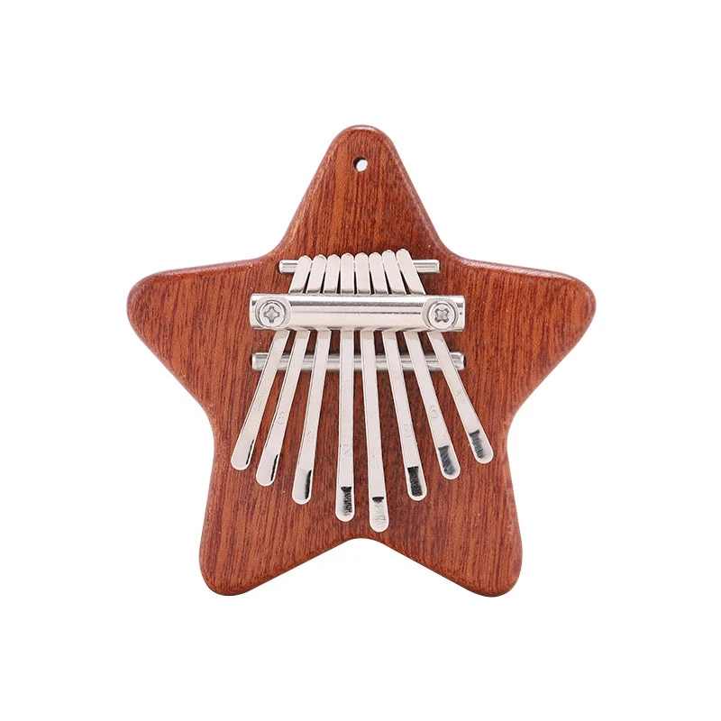 Mini Kalimba 8 Key Exquisite Finger Thumb Piano,Gift For Beginners Music Lovers Players,Cute Pendant Cat Easy Install