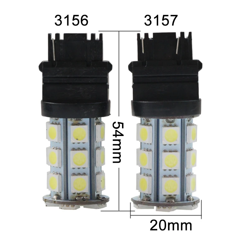 Imagem -03 - Lâmpada de Led T25 3157 P27 7w 3156 P27w Super 4w 12v 24 v Canbus Caminhão Auto Freio Cauda Lâmpada 12 24 v Volt Ônibus Carro Luz Sinal Volta