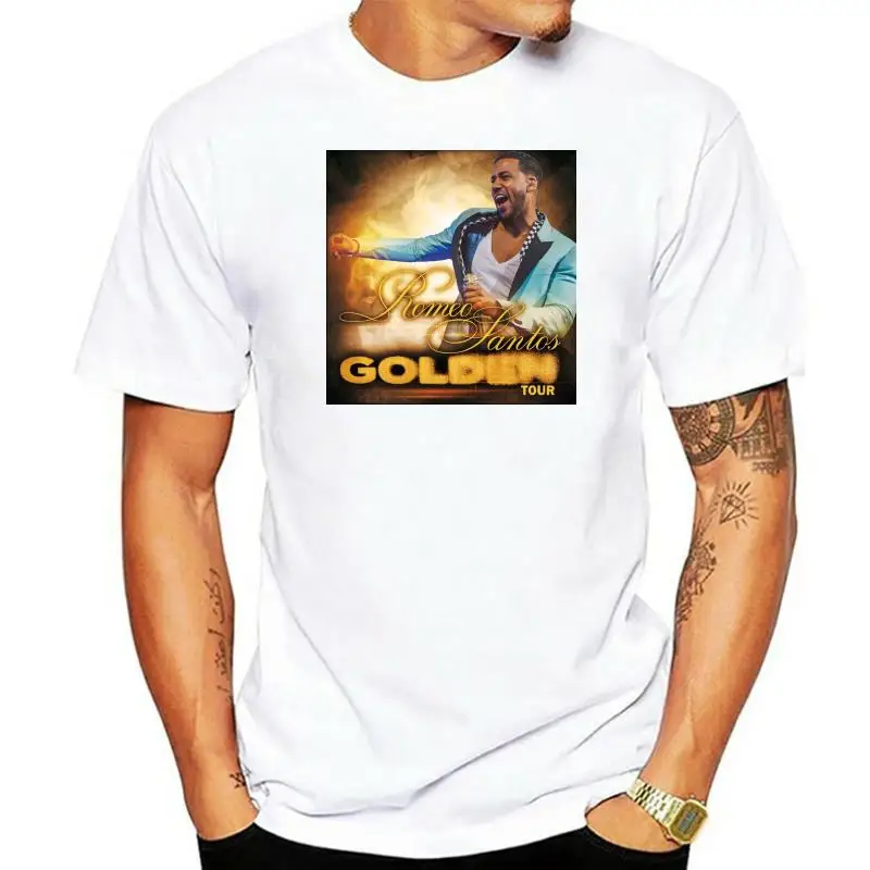 Новая футболка romeo santos golden tour 2022