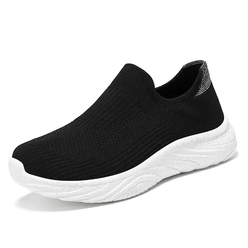 Unisex 2024 Spring and Autumn New Leisure Breathable Sports Running Shoes Soft Sole Lazy Shoes Korean Style Trendy Single Shoes