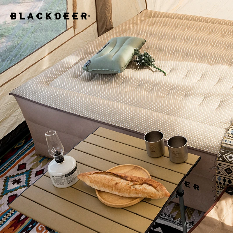 Imagem -06 - Blackdeer Cama Inflável com Encosto 50cm Camping Colchão Tpu Alargamento Air Cushion Cama com Bomba de ar Elétrica