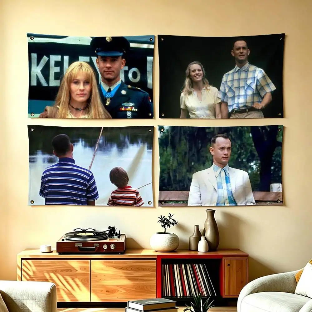 The Forrest G-Gump Classic Movie Flags Wall Hanging Tapestry Outdoor Garage Room Decorative flag Background Blanket