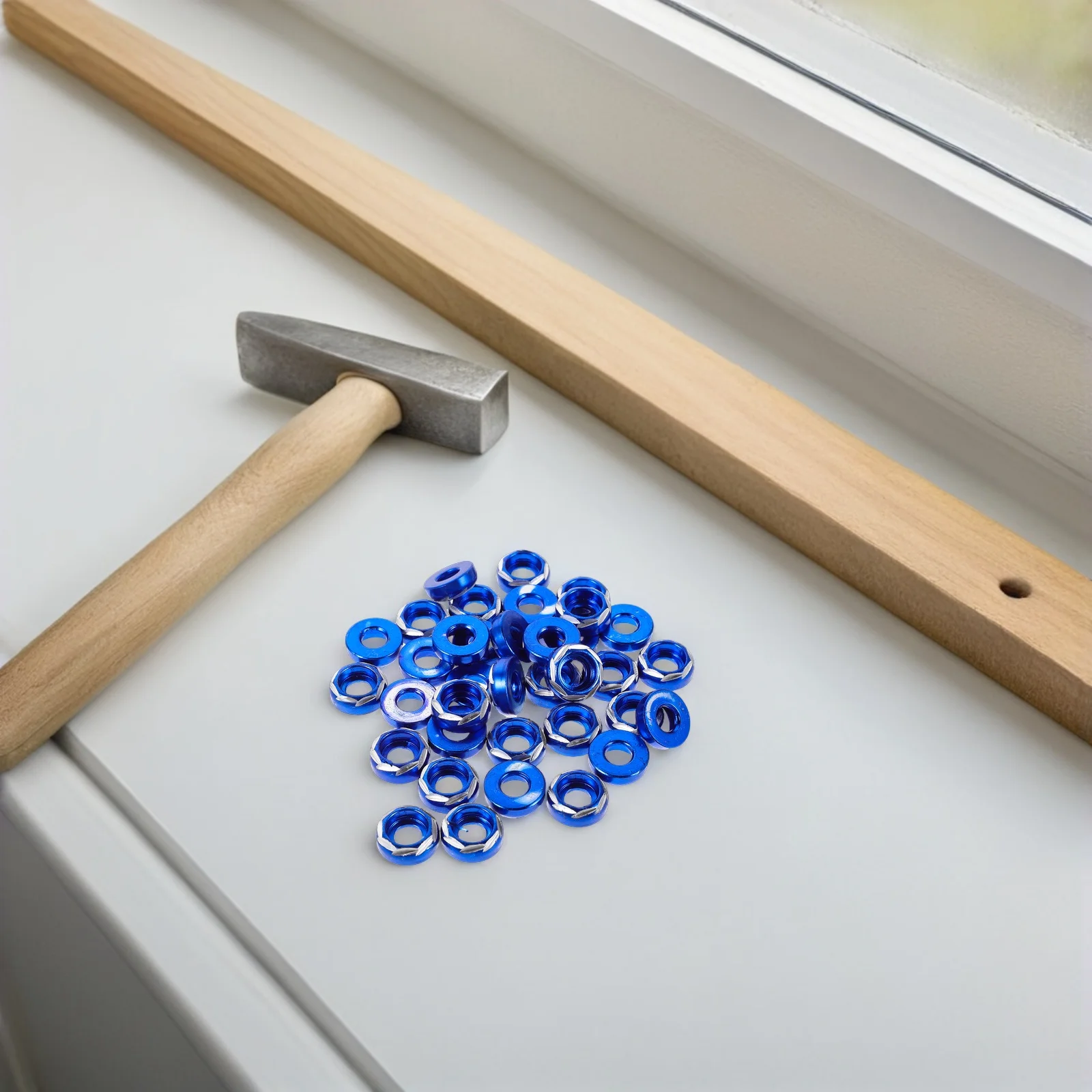 50 قطعة سبائك الألومنيوم دائم لوحة ترخيص غسالات للدراجات النارية الوفير فستان السحابات محرك خليج الوفير الترباس المكسرات للسيارات