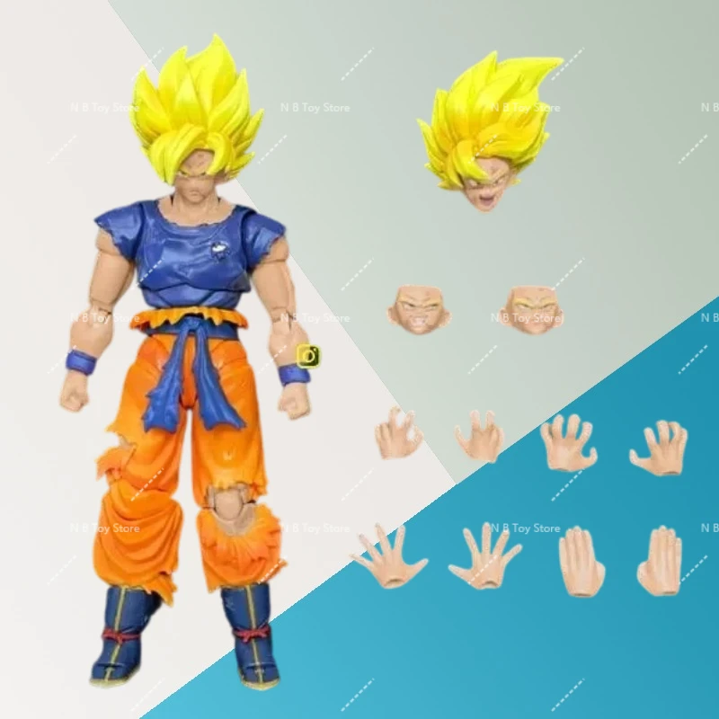 

Demoniacal Fit Dragon Ball Z аниме 1/12 Son Goku Furious Awakening Posable Action Figure Коллекционная статуя Модель Подарочная игрушка