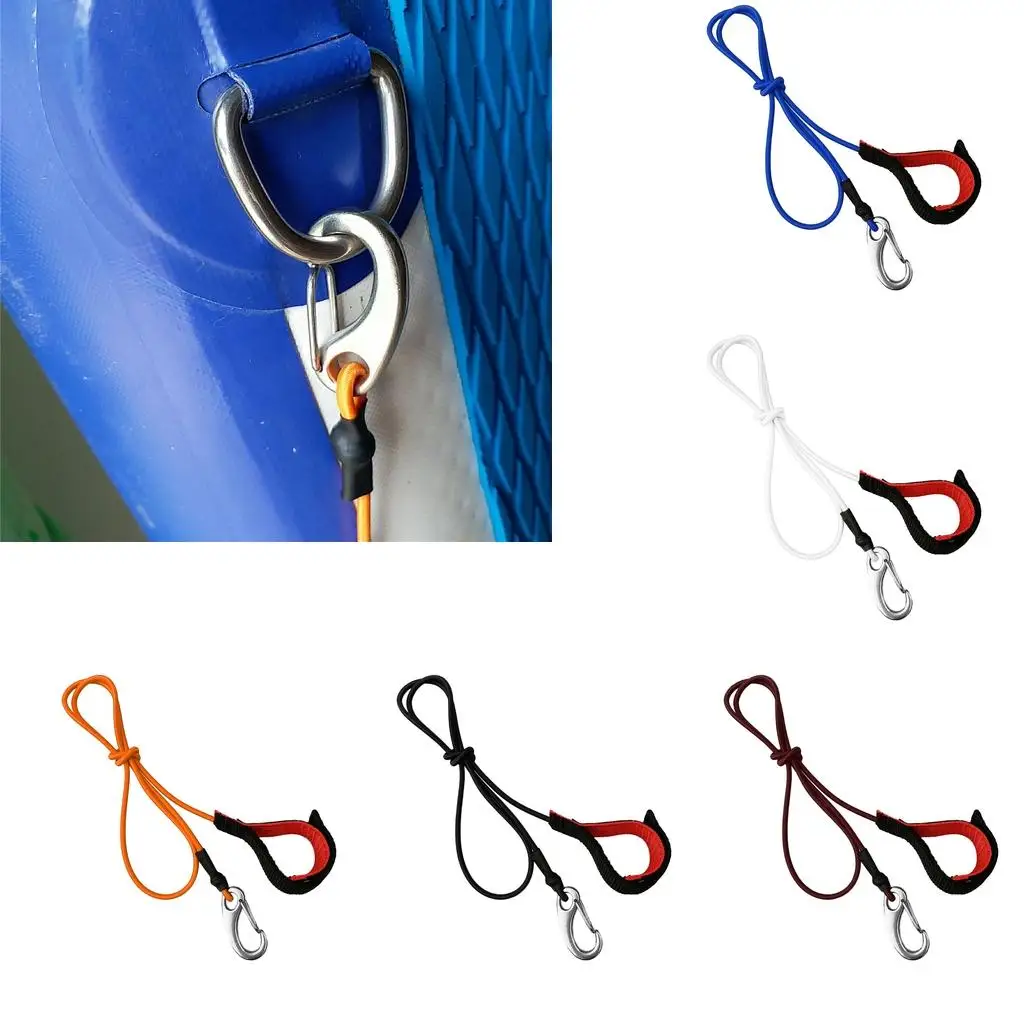 

Kayak Canoe Paddle Leash Surfboard Rope Safety Tether Rowing Boat Fishing Rod Holder Lanyard Carabiner Hook Paddle Board