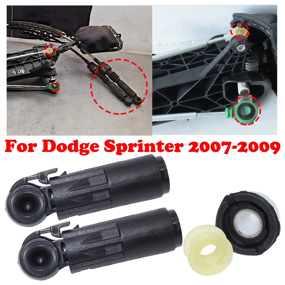 6 Speed MT Gearbox Shift Cable Linkage Bushing Collet Shifter Lever Selector End Connect Fix For Dodge Sprinter 2007 2008-2009