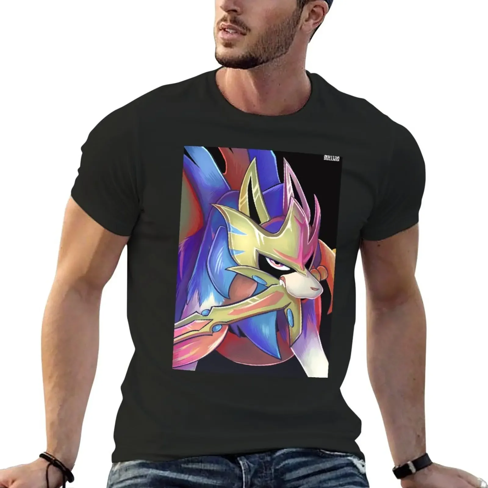 

Zacian T-Shirt vintage tops funnys mens t shirts