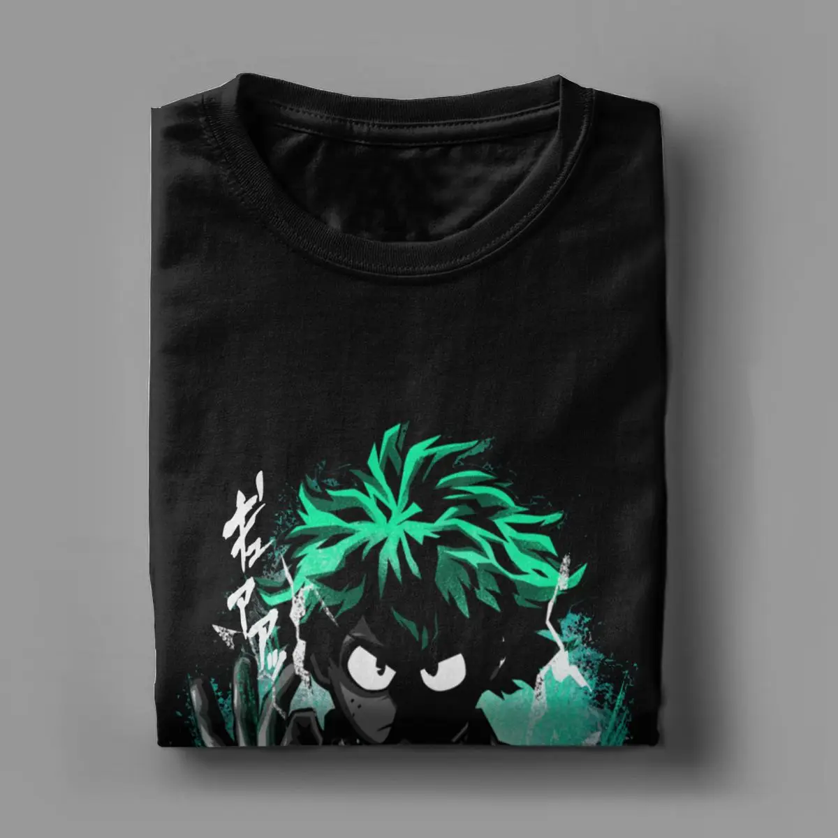 Men\'s T-Shirts My Hero Academia Hero Deku Anime T Shirt for men Vintage Cotton Short Sleeve T Shirts Crew Neck Clothes Adult