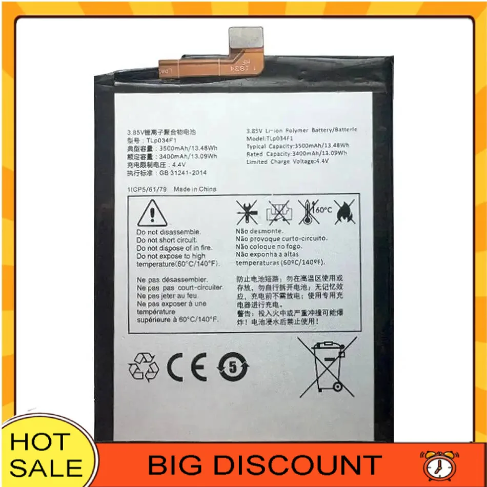 

Аккумулятор мобильного телефона TLP034F1 TLP034F7 3500 мАч для Alcatel 3 3L 2019 5053Y 5053K 5053D 5039D