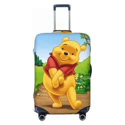 Custom Cartoon Bear Winnie The Pooh Luggage Cover Elastic Travel Suitcase Protective Covers Fits 18-32 Inch