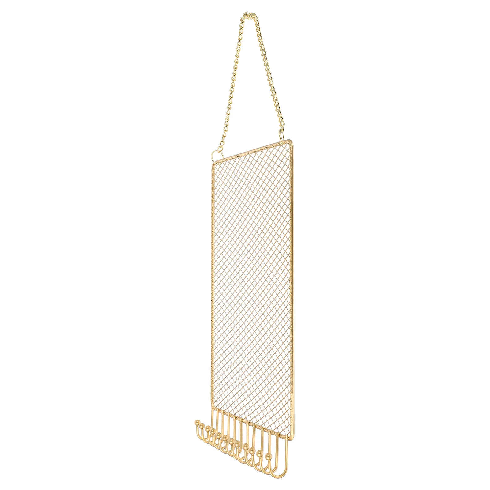 High Grade Iron Mesh Jewelry Hanger Wall Mounted Earring Display Stand for Organizing Necklaces Earrings Ornaments Jewelry Wall