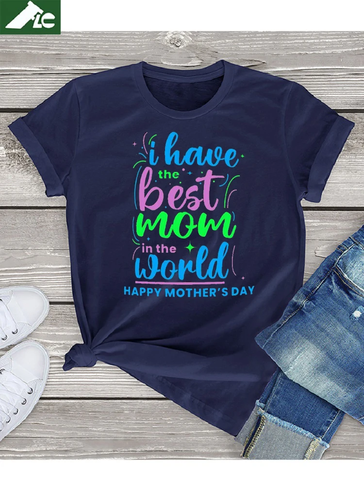 

FLC Funny Mothers Day Gifts 2023 Women Clothing Summer Limited Edition Brand Cotton T Shirt For Women Unisex Graphic Tops Tees