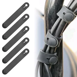 5Pcs Universal Motorcycle Black Rubber Bands for Frame Securing Cable Ties Wiring Harness Cables Accessories for Motorcycle