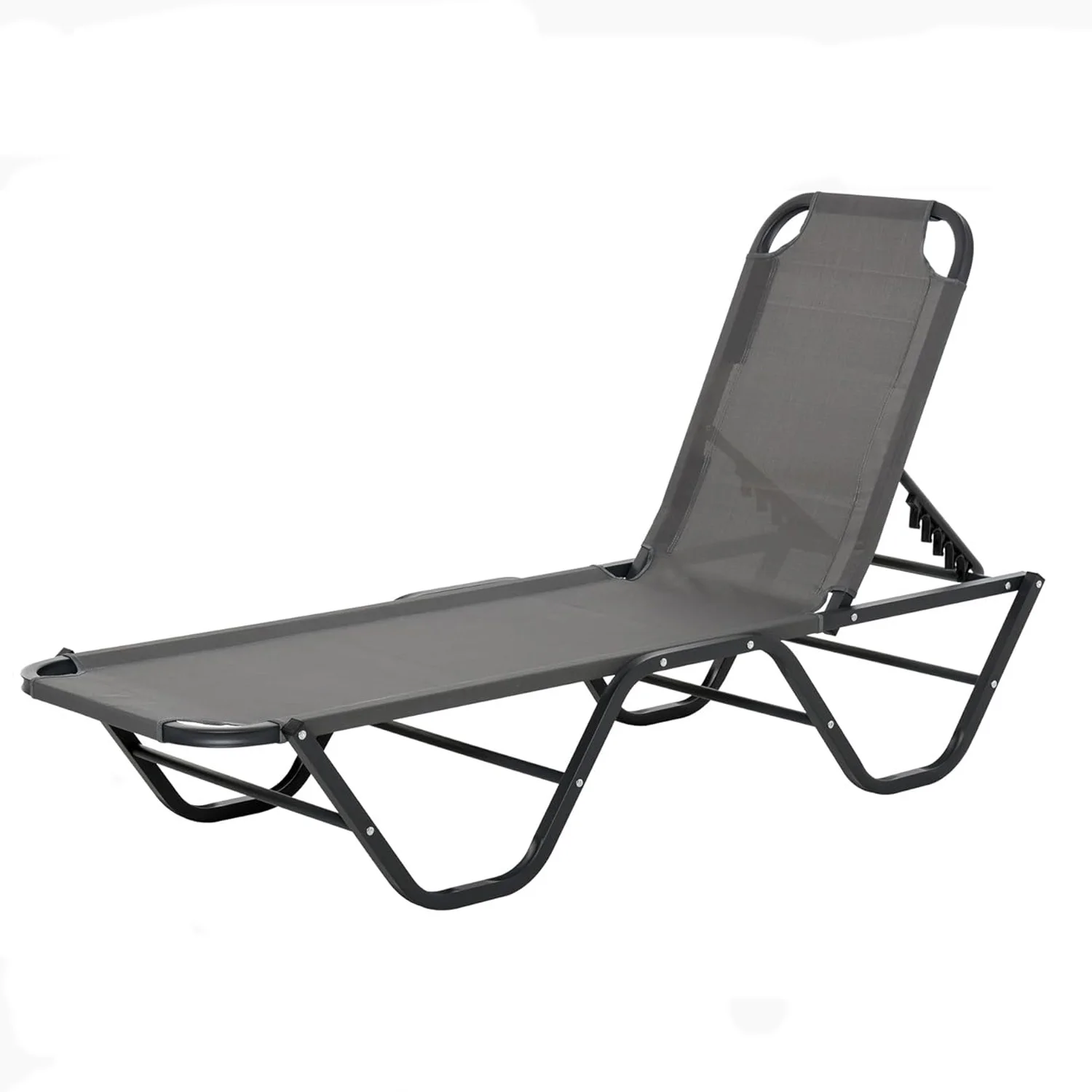 Factory Wholesale Outdoor Folding Camping Garden Poolside Aluminum Teslin Papasan Recliner Bed Reading Chaise Lounge Chair