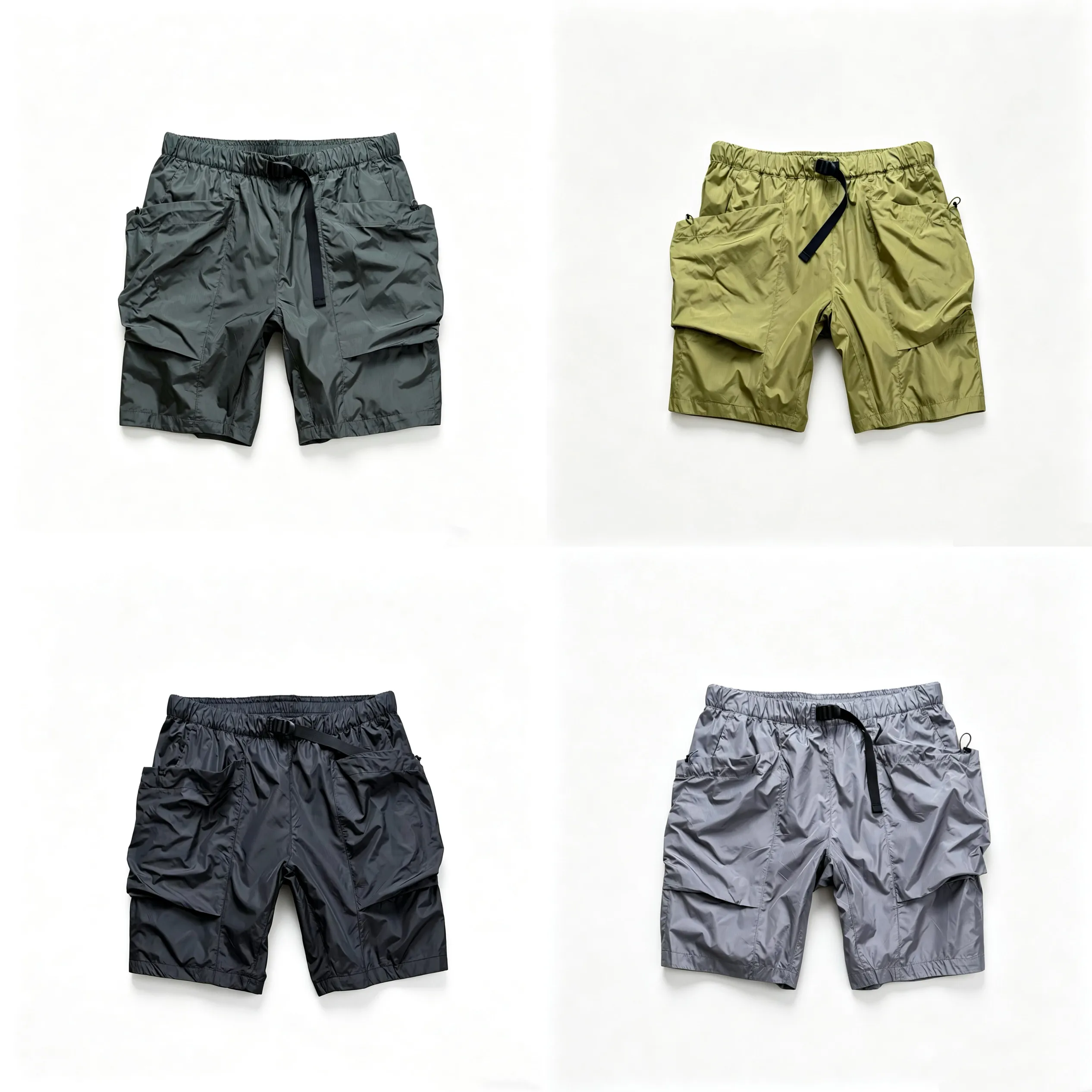 

Goldwin Ripstop Functional Outdoor Commuter Lightweight Nylon Water Proof Quick Drying Casual Adjustable Shorts