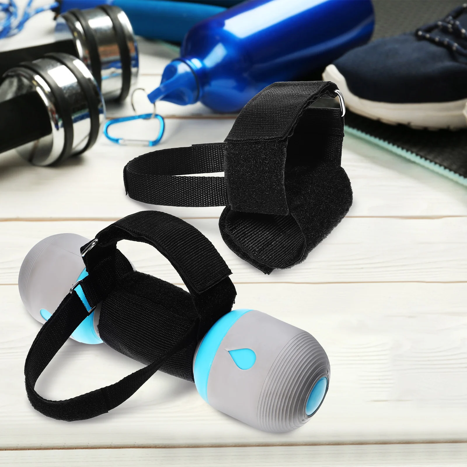

Muscle Ankle Weight Belt Gym Straps Resistance Band Black for Dumbbells Miss