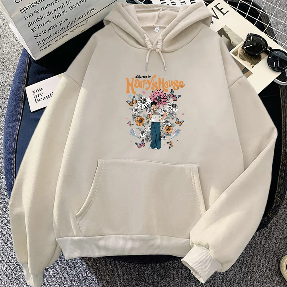 Harrys House Hoodie Cartoon Fashion Sweatshirt Graphic Printing Pullovers Autumn/winter Fleece Hoody Prevalent Casual Clothes