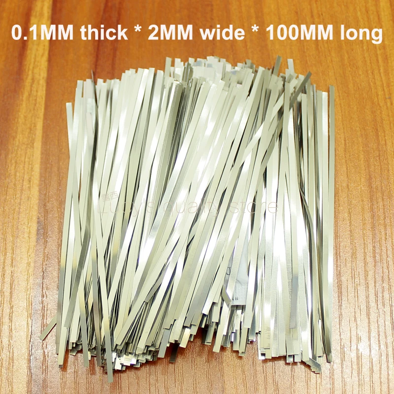 100g/bag Spot weldable nickel plated steel belt 18650 battery welded nickel plated steel strap 0.1MM thick